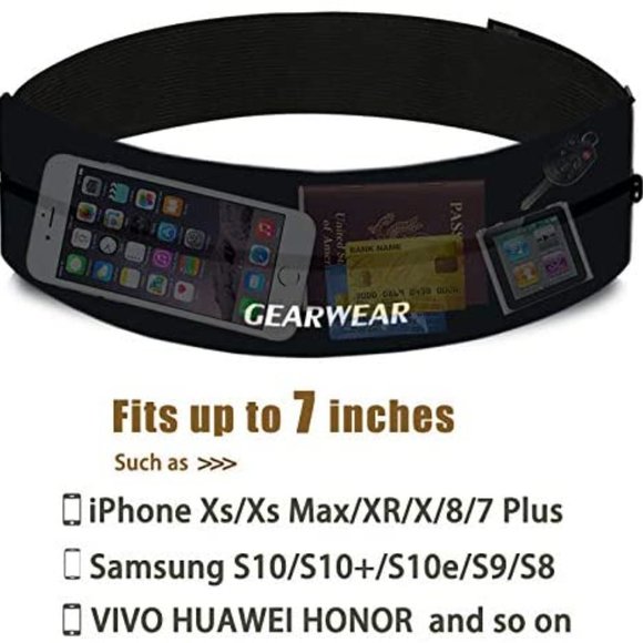GEARWEAR Waistband Running Belt for Phone Holder - Picture 3 of 6